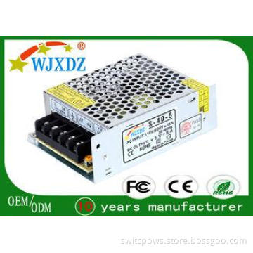 40W 8A LED Light Power Supply For Home , 5V Switching Power